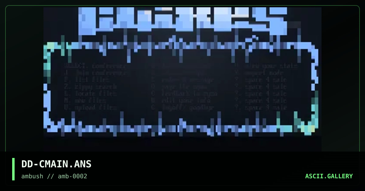 Clixes Main Menu, by diamond darrell, 1996