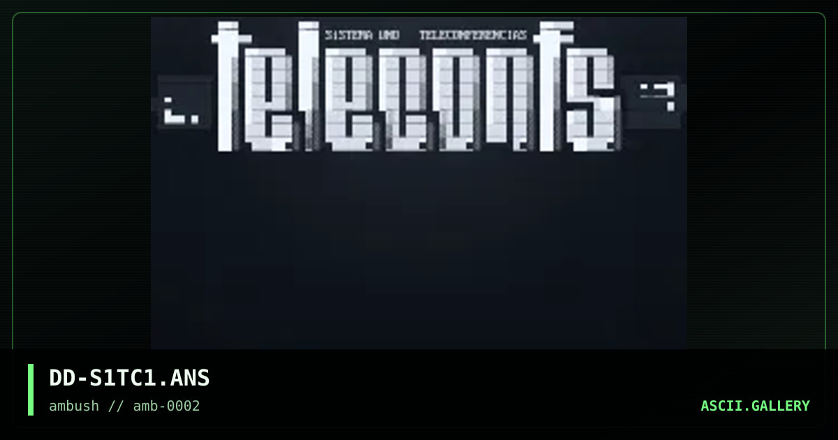 Sistema Uno - Teleconferences, by diamond darrell, 1996