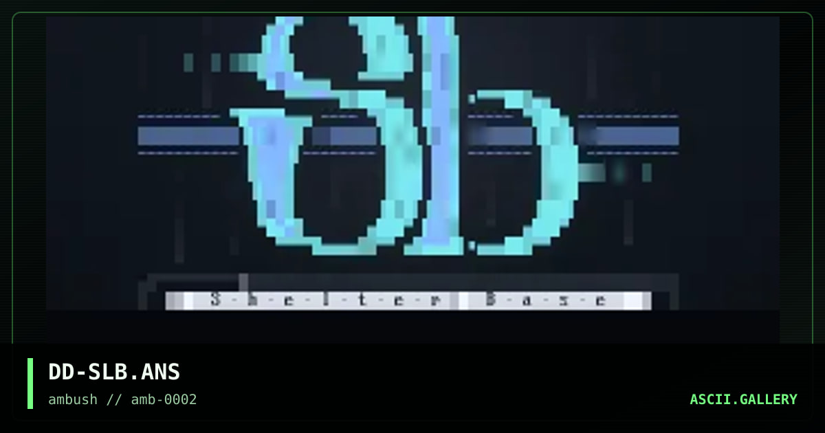 Shelter Base, by diamond darrell, 1996