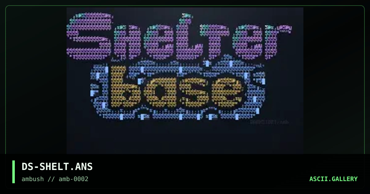 Shelter Base, by darkside, 1996