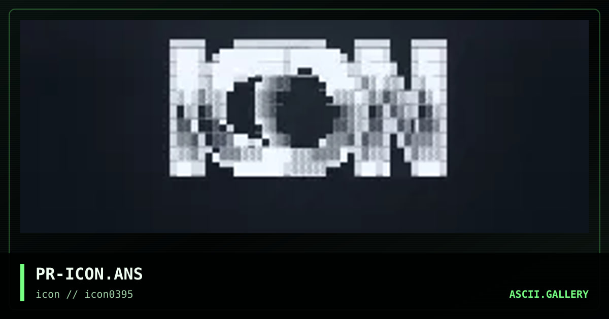 iCON FONT, by prism, 1995