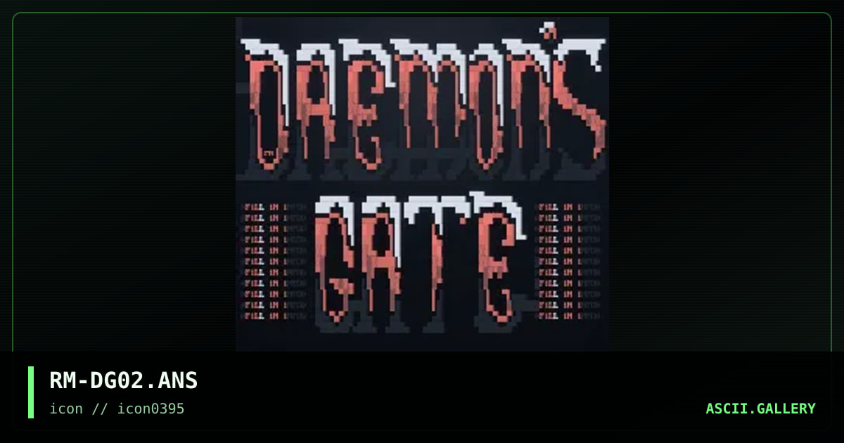 daemon's Gate, by rocketman, 1995