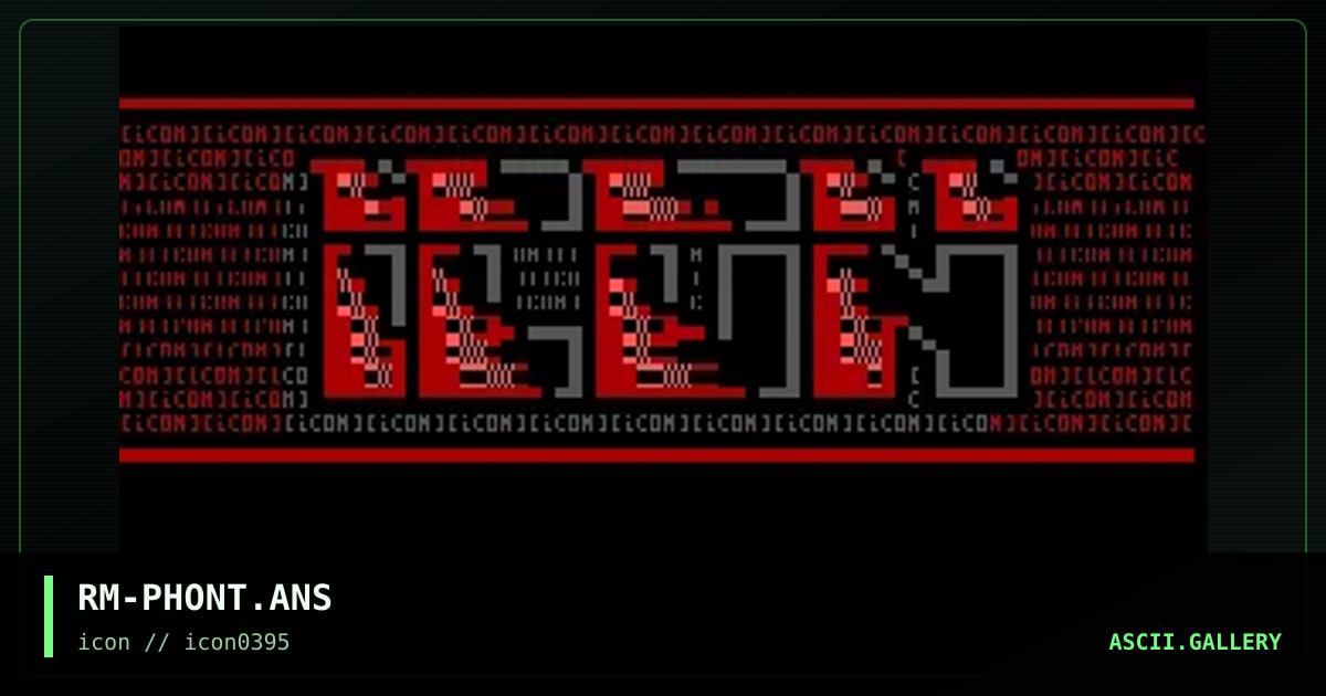icon font, by rocketman, 1995
