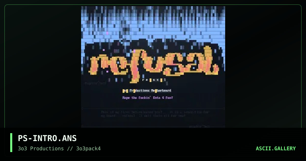 PS-INTRO.ANS, by psychic, 1997
