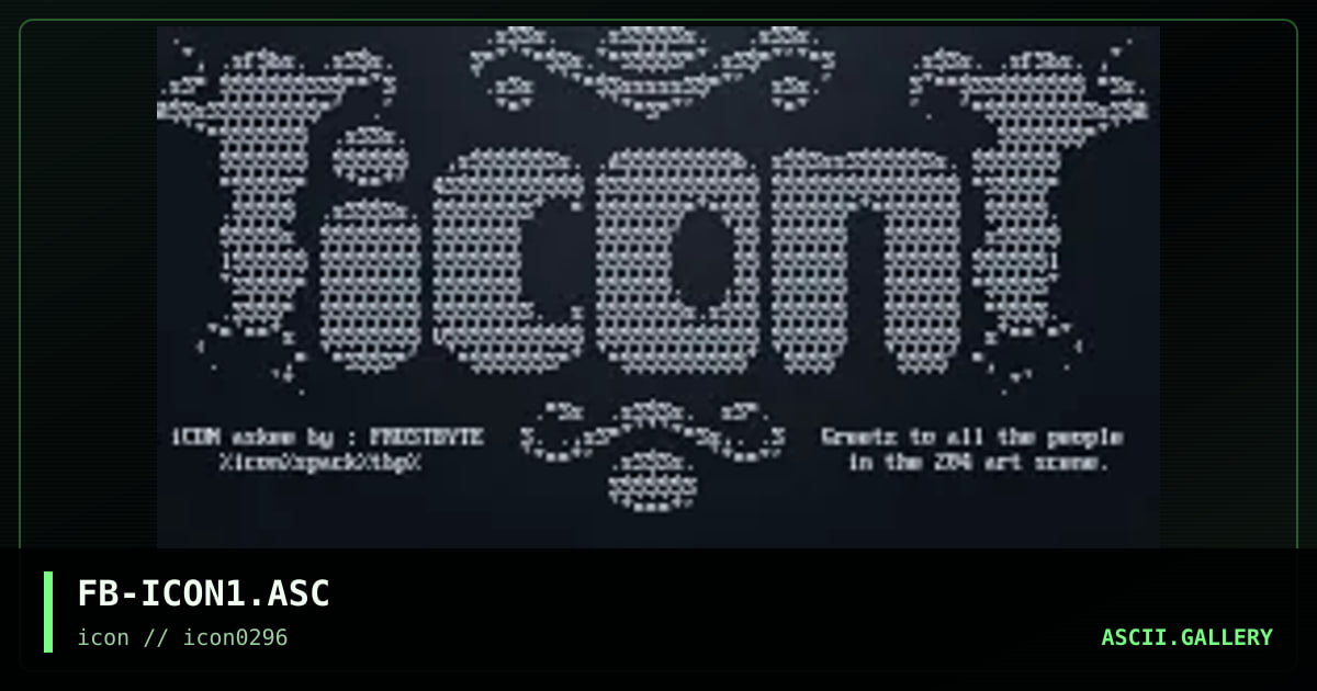 1c0n aSc11 tw0...?!, by frost byte, 1996