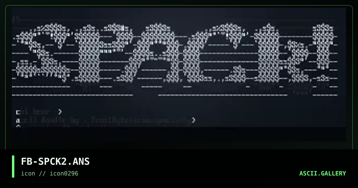 sp4cK 4sCii #tWO..?!, by frost byte, 1996