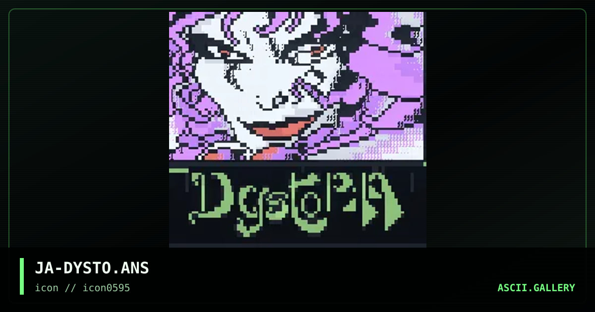 Dystopia BBS, by jashik, 1995