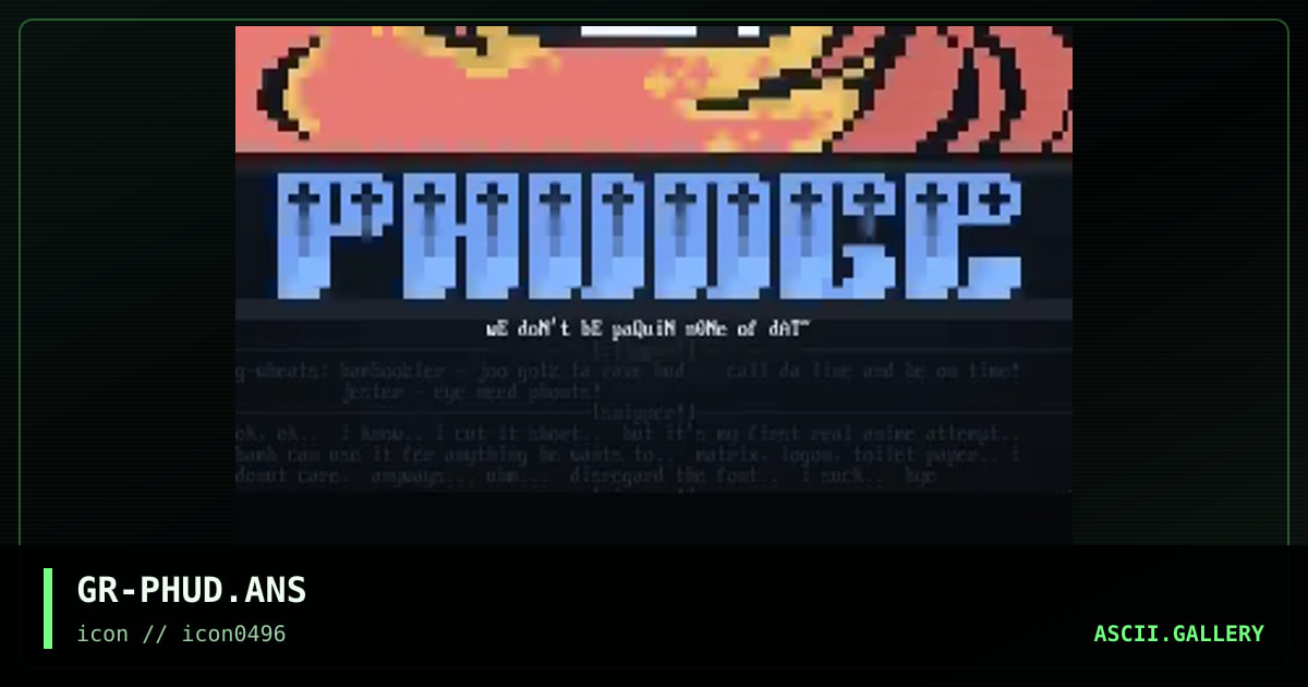 pHuDGe Qwik-Pik, by grim, 1996