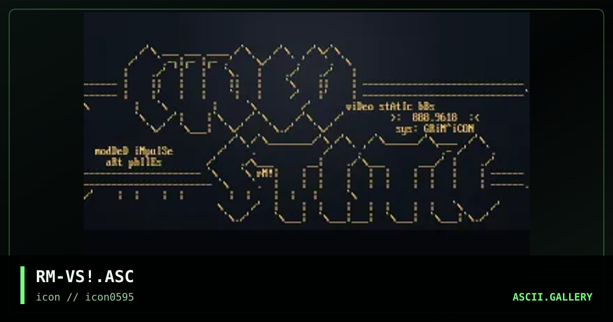 Video Static, by rocketman, 1995
