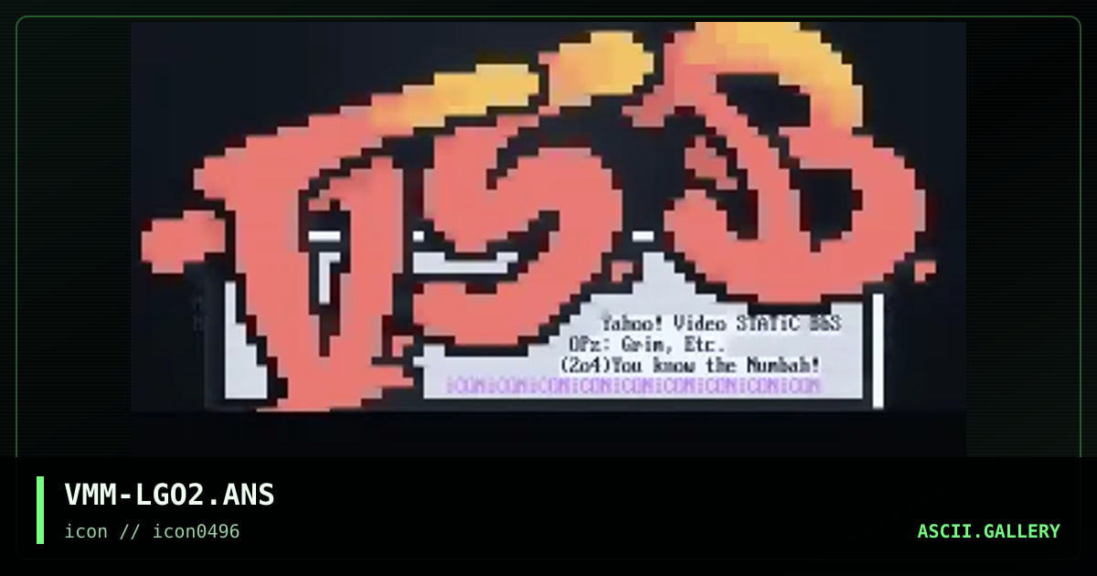 Video Static Logo, by voodoo medicine man, 1996
