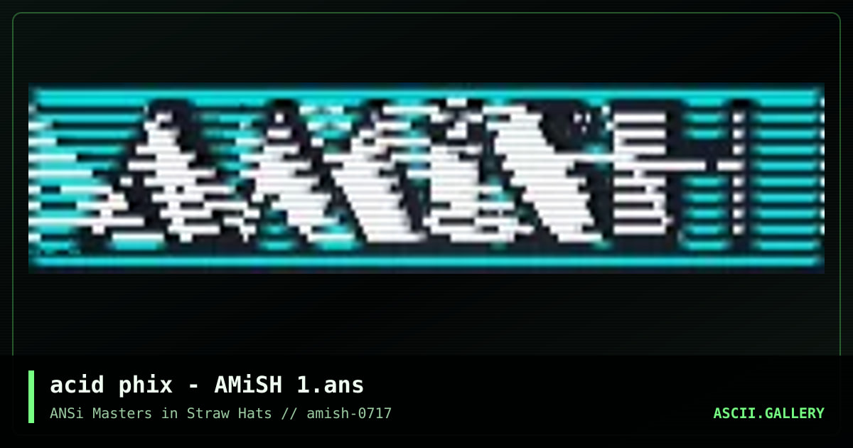AP-AMiSH1, by acid phix, 2017