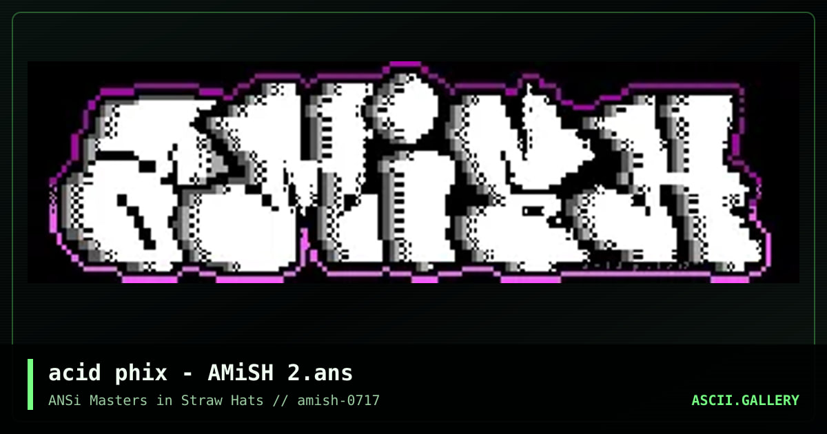 AP-AMiSH2, by acid phix, 2017