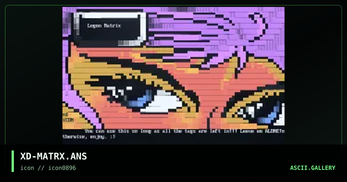 Logon Matrix, by xode, 1996