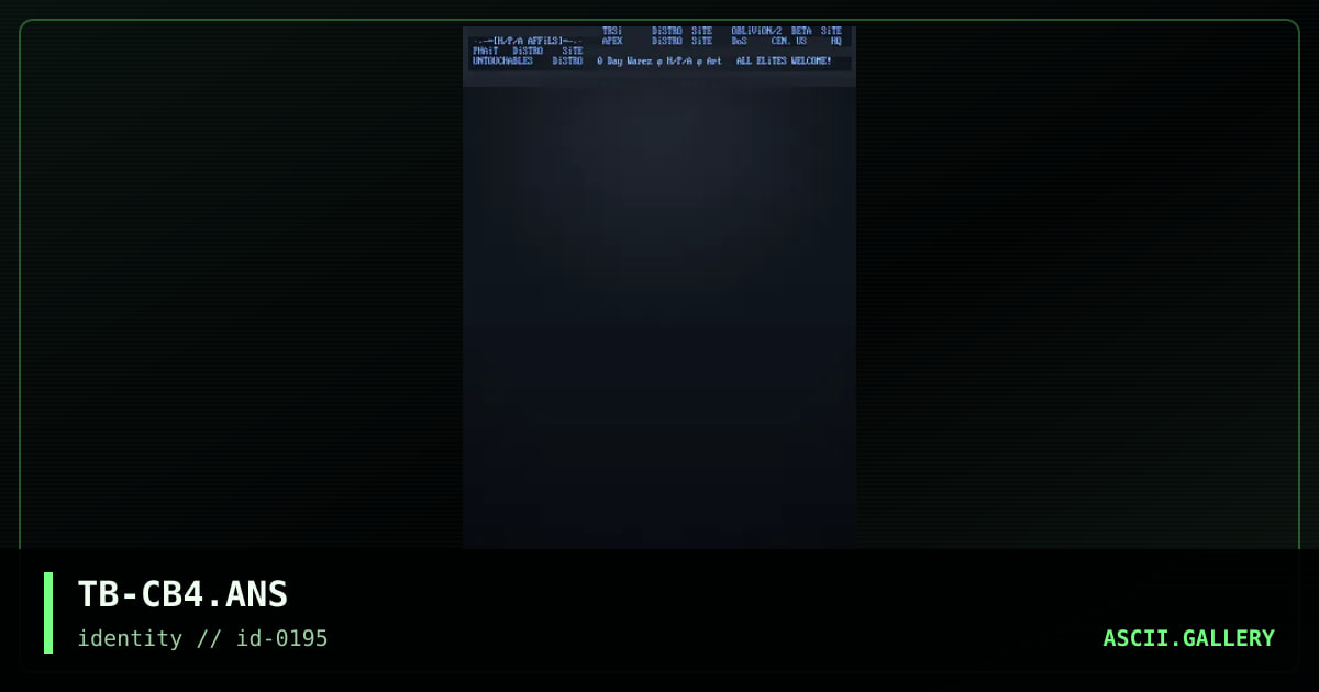 TB-CB4.ANS, by trilobyte, 1995
