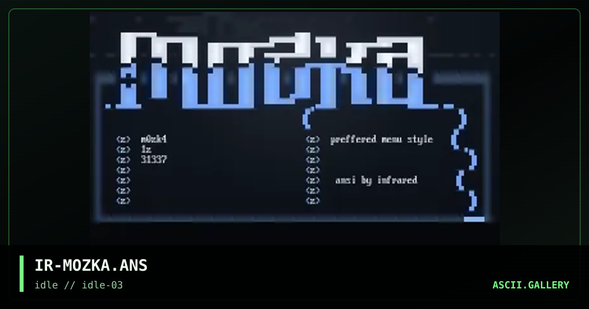 mozka, by infrared, 1996
