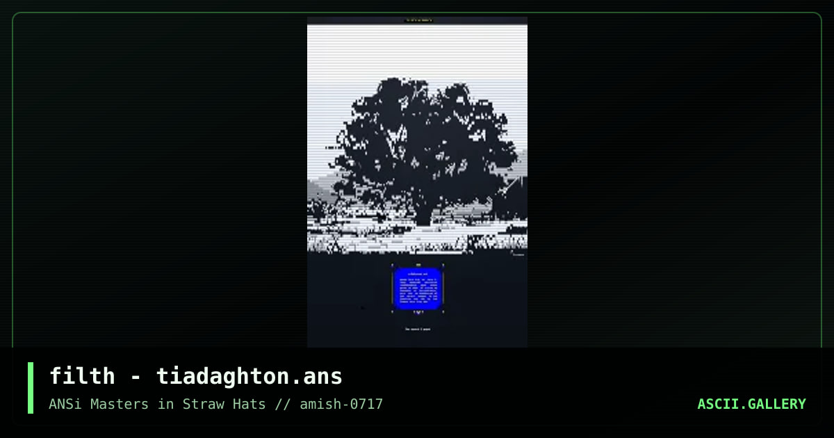 TIADAGHTON RPRZNT, by filth, 2017