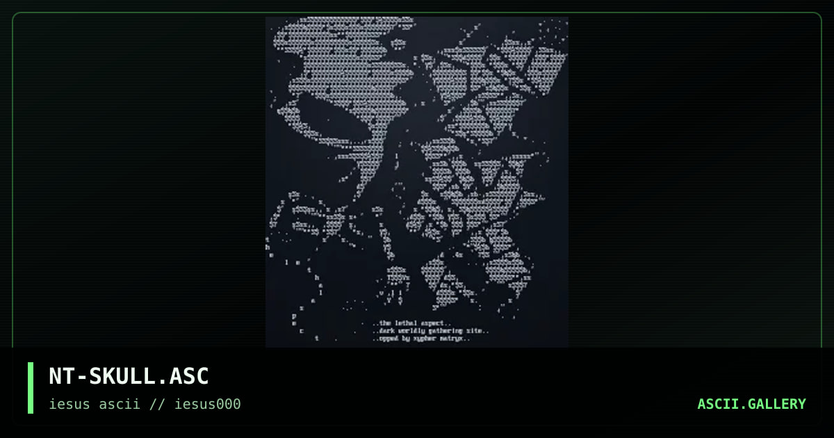 NT-SKULL.ASC, by nootropic, 1995