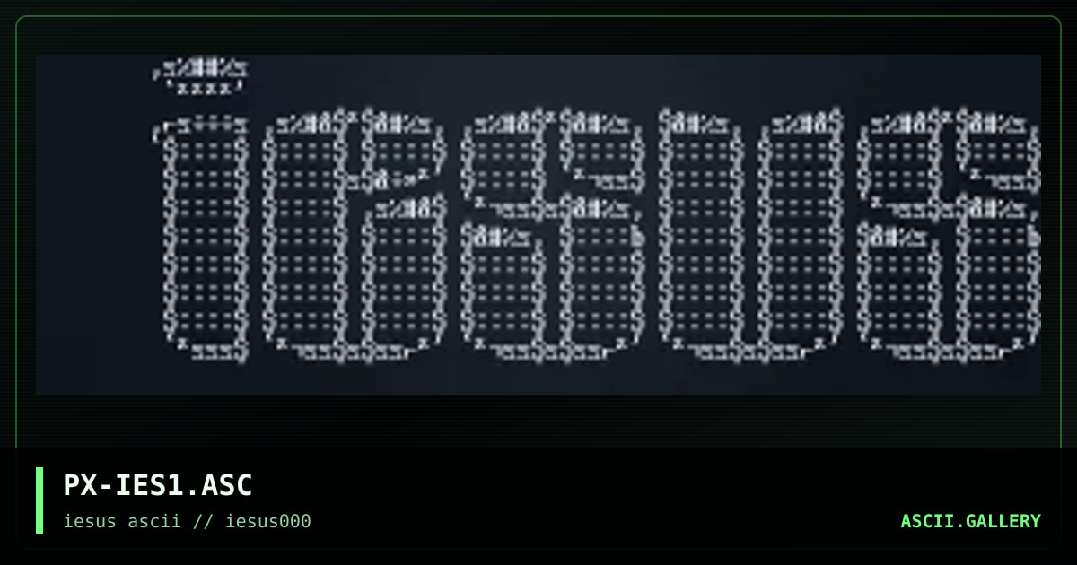 PX-IES1.ASC, by phish stix, 1995