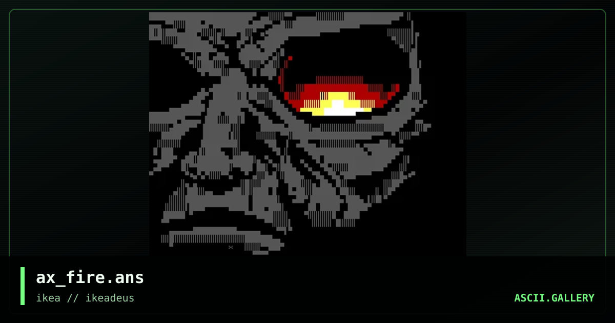 ax_fire.ans, by alla xul, 2001