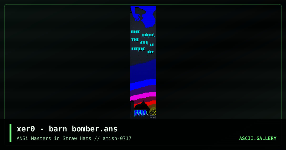 barn bomber, by xer0, 2017