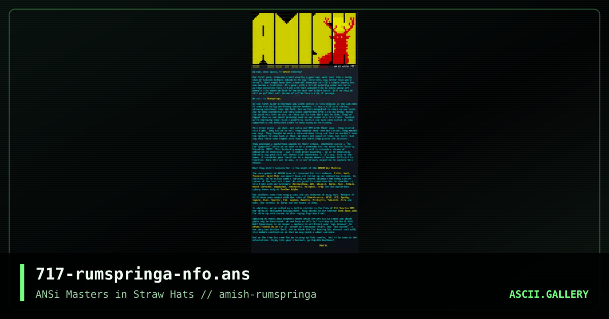A.M.i.S.H NFO, by xer0, 2018