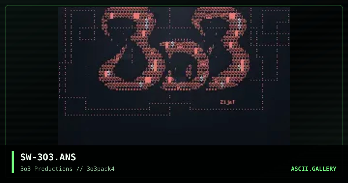 SW-3O3.ANS, by swampman, 1997