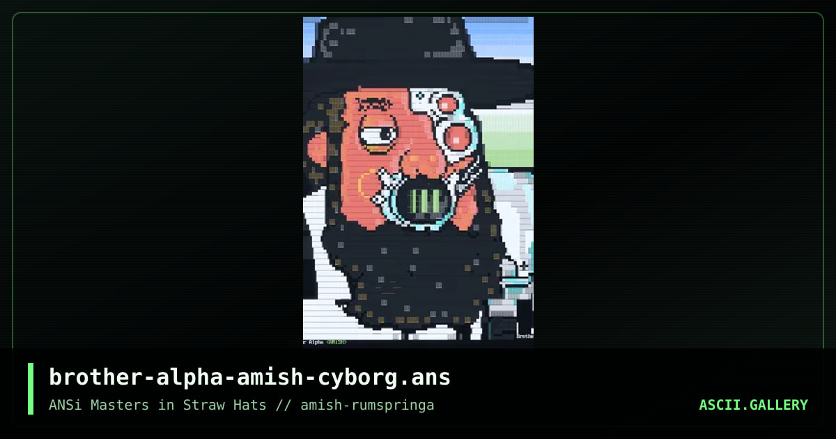 Shut Up, Amish Cyborg!, by brother alpha, 2018