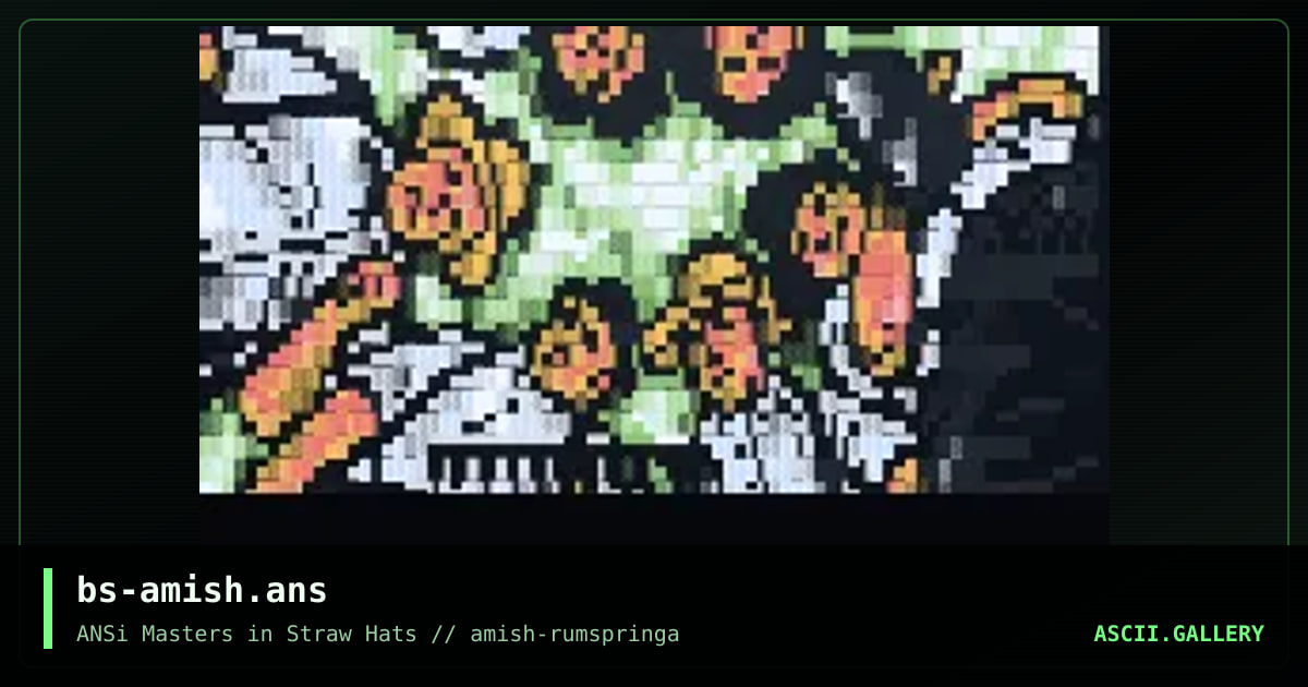 amish mob, by burps, 2018