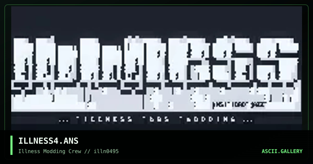 ILLNESS4.ANS, by lord jazz, 1995