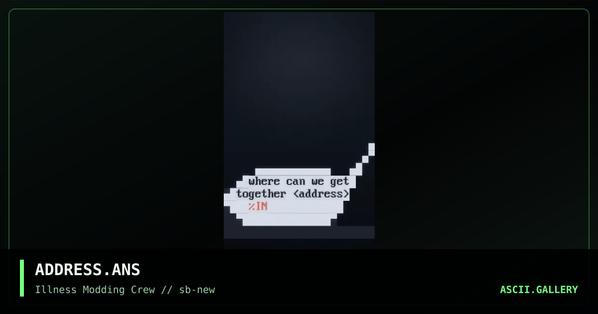 ADDRESS.ANS, by untagged, 1995