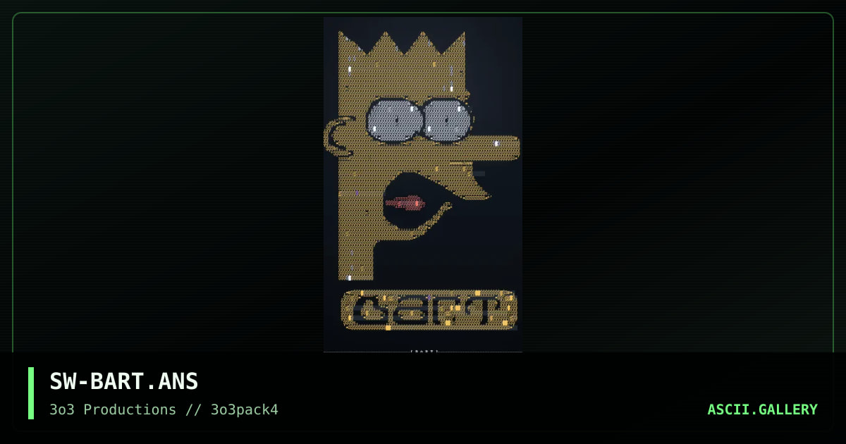 SW-BART.ANS, by swampman, 1997