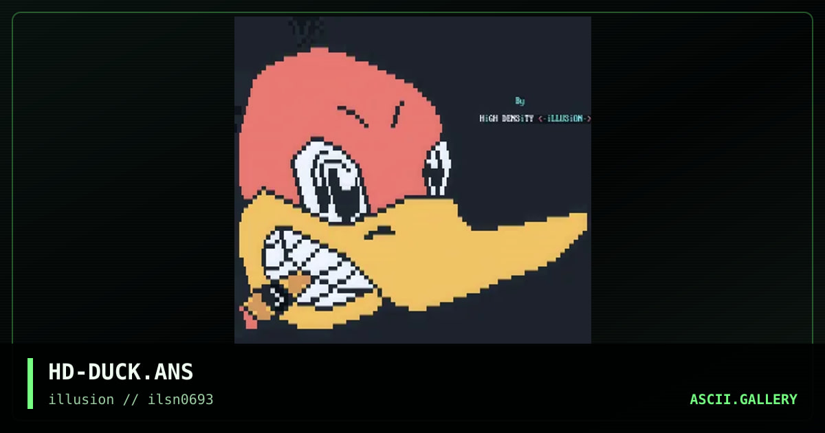 HD-DUCK.ANS, by high density, 1993