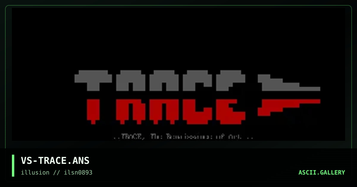 VS-TRACE.ANS, by visionary, 1993