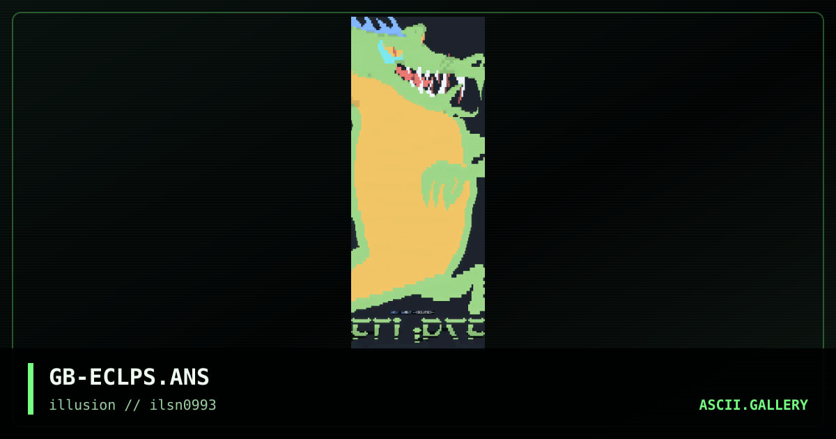 GB-ECLPS.ANS, by gambit, 1993