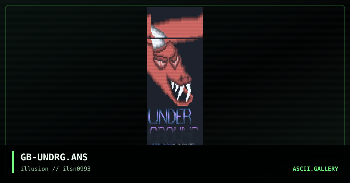 GB-UNDRG.ANS, by gambit, 1993