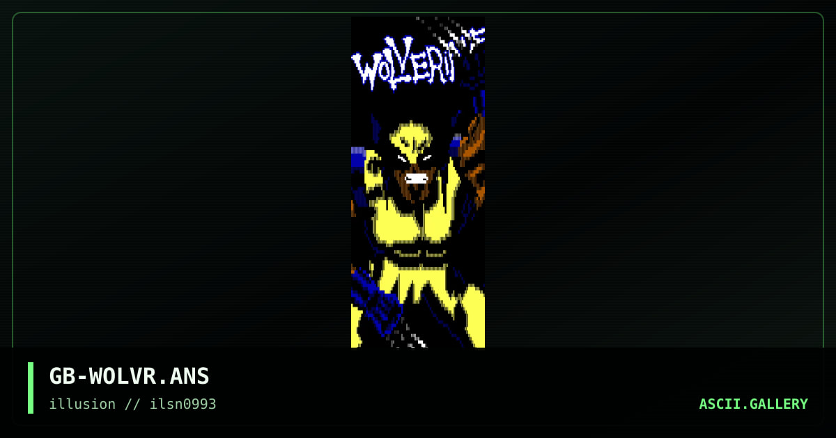 GB-WOLVR.ANS, by gambit, 1993