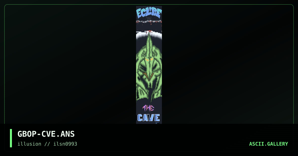 GBOP-CVE.ANS, by gambit, opium, 1993