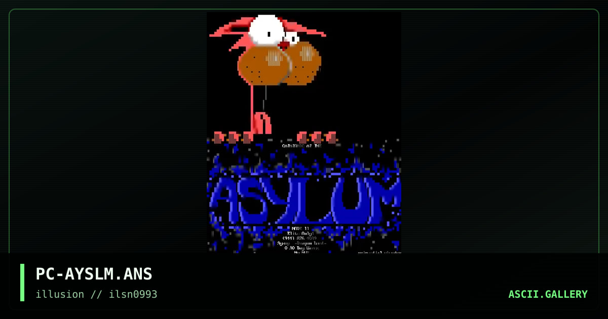 PC-AYSLM.ANS, by primordial chowder, 1993