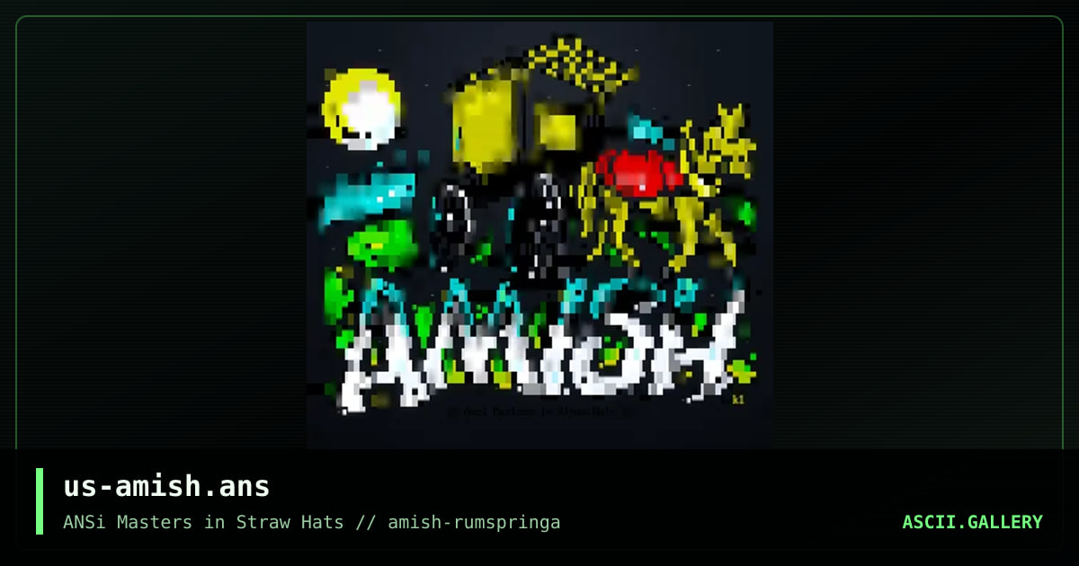 AMiSH, by burps, knocturnal, 2018