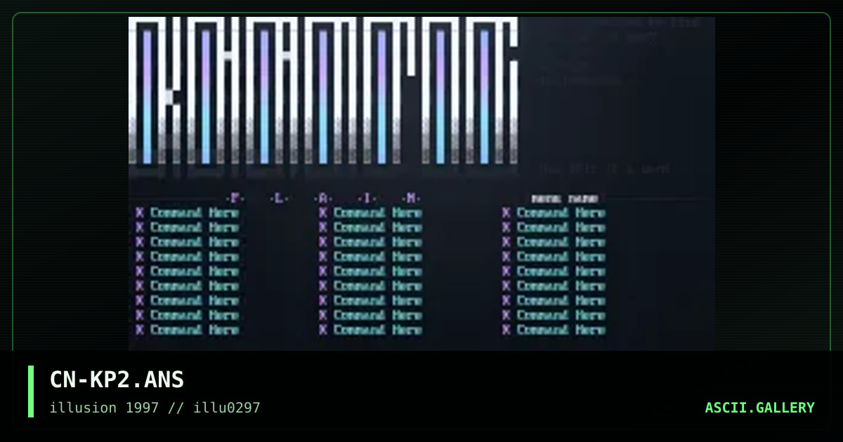Khaotic Plains menu?!, by carnage, 1997