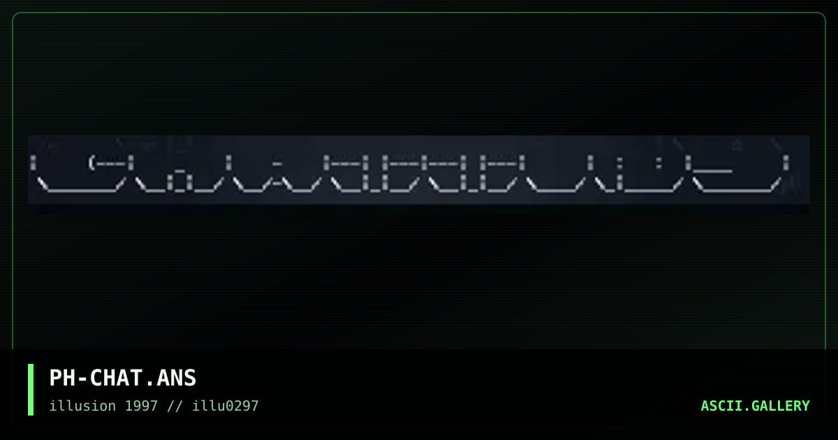 ?Chat¿, by phaelius, 1997