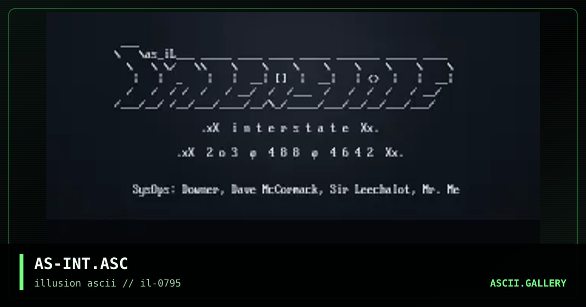 interstate, by aspirint, 1995