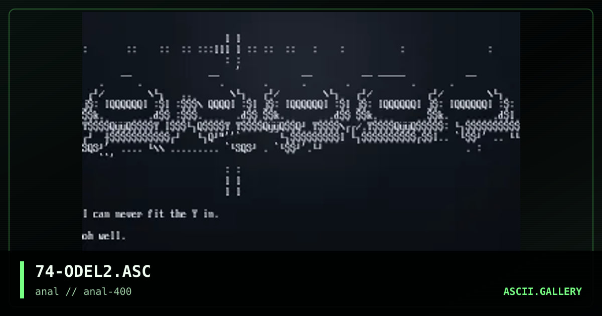 74-ODEL2.ASC, by discofunk 1974, 1998