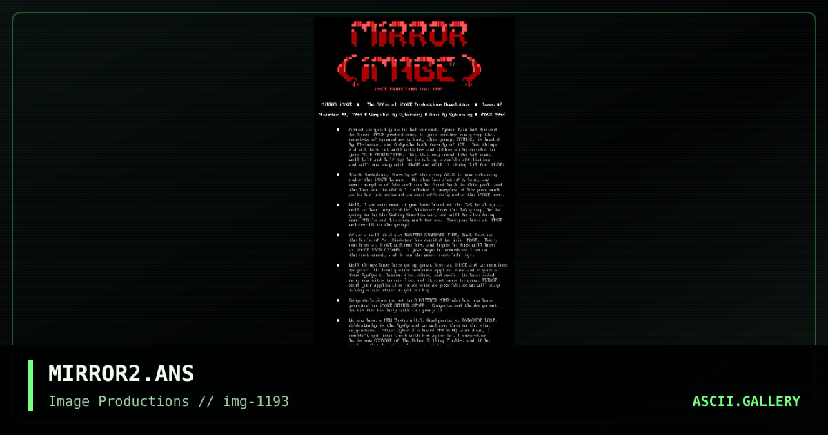MIRROR2.ANS, by cybernary, 1993
