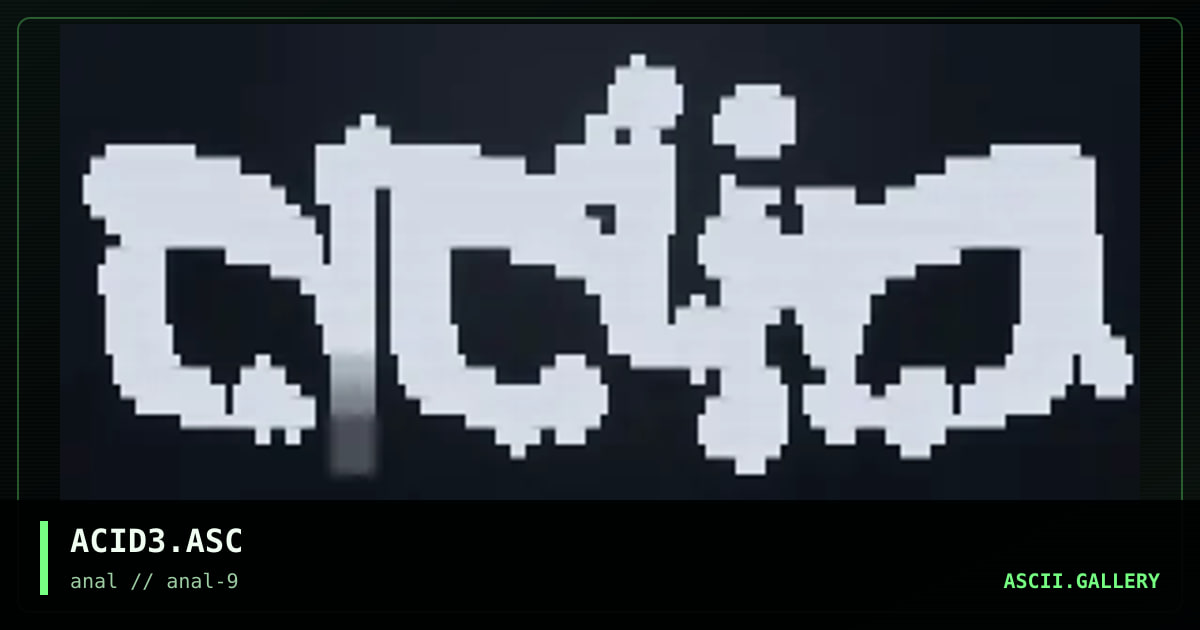 ACID3.ASC, by untagged, 1999