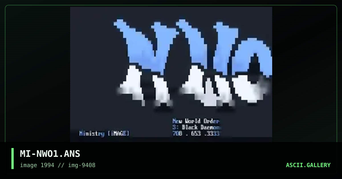MI-NWO1.ANS, by ministry, 1994