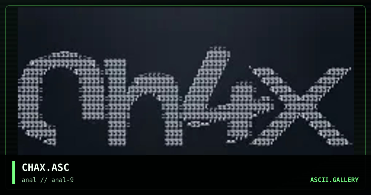 CHAX.ASC, by untagged, 1999