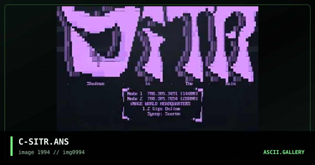 Shadows in the Rain, by captin, 1994