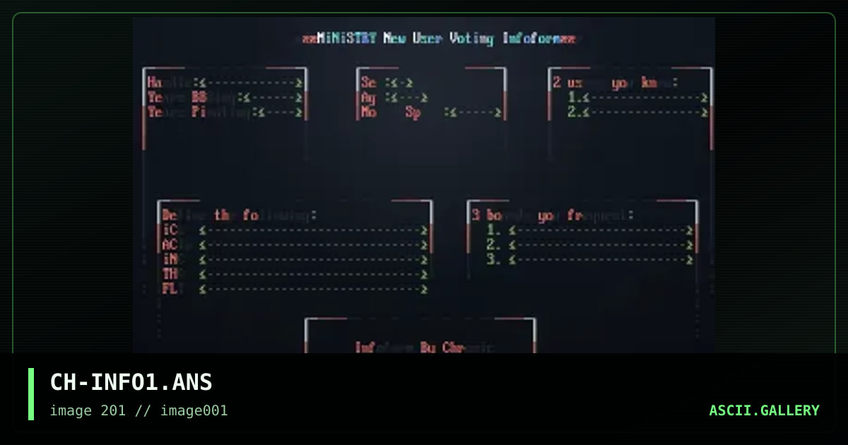 CH-INFO1.ANS, by chronic 201, 1994