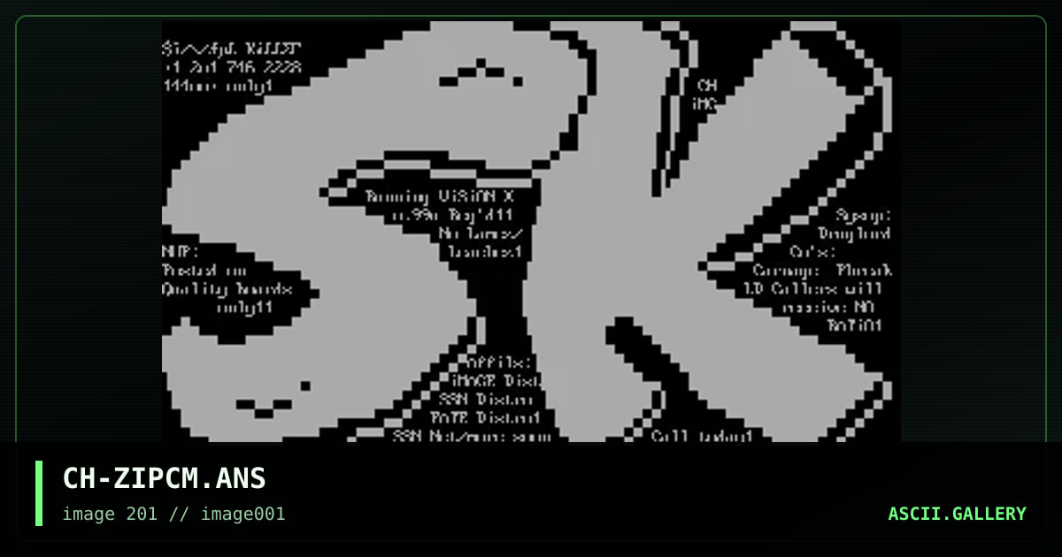 CH-ZIPCM.ANS, by chronic 201, 1994